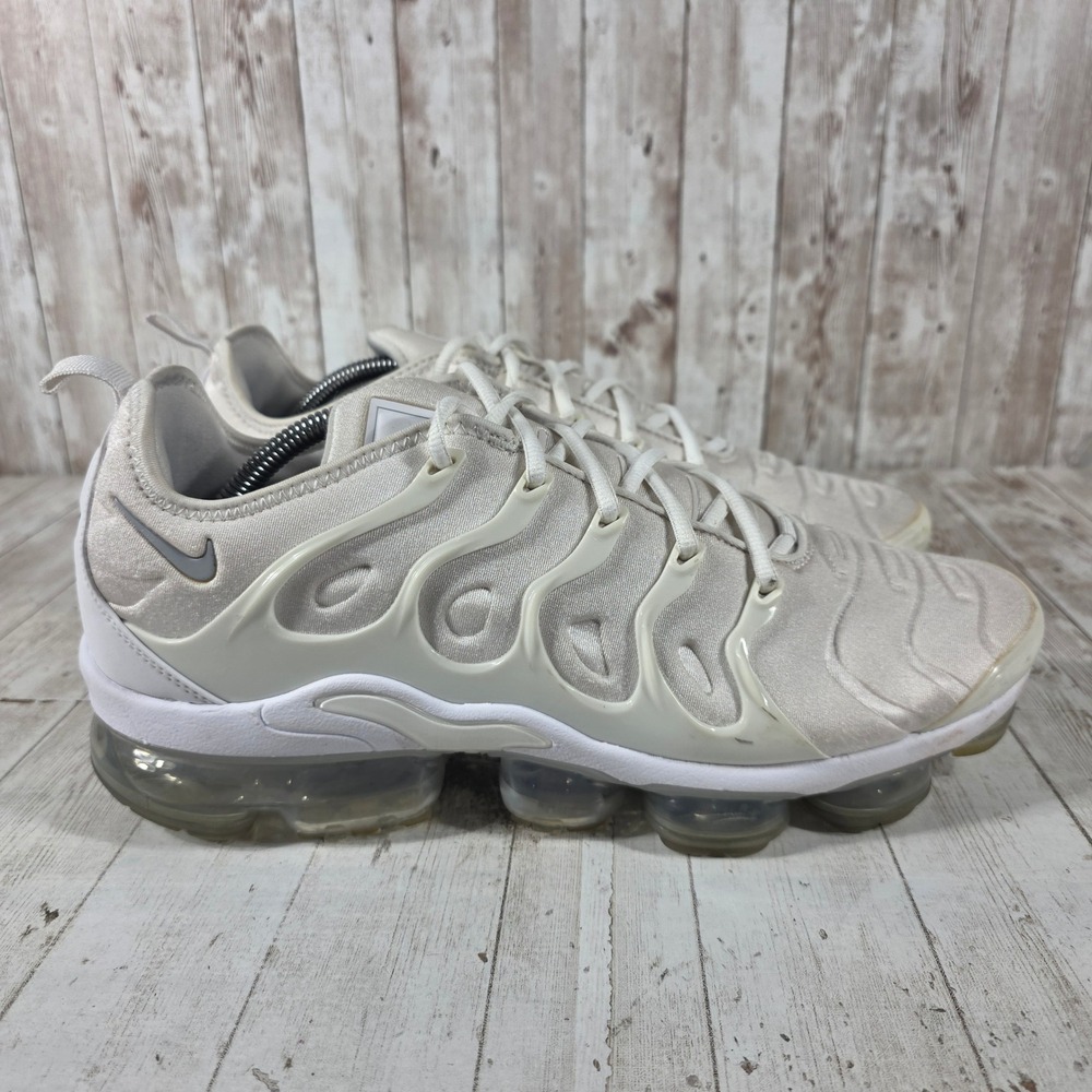 Nike Air VaporMax Plus Platinum White Mens 11.5 Sneakers 924453-100